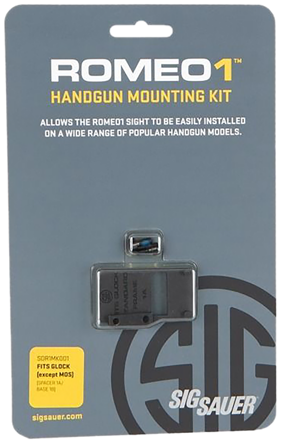 Sig Sauer Electro-Optics Romeo1 Mounting Kit - Black Steel - Fits Glock Non-MOS — view 2