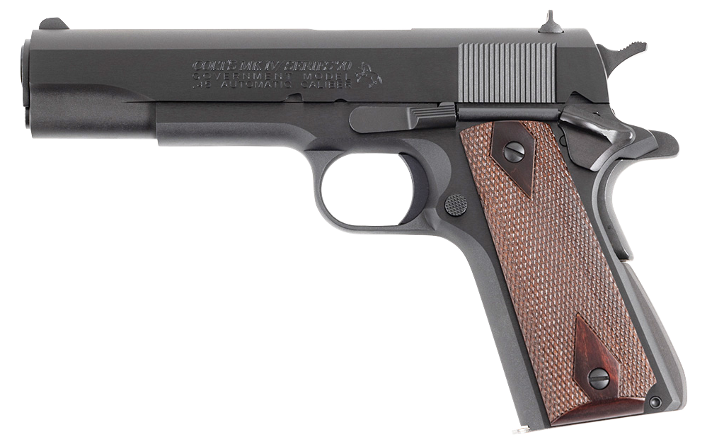 Colt Mfg Government Series 70 45 ACP 5" National Match 7+1 SAO Pistol - Blued — view 2