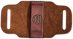 1791 Gunleather HNTABSMRBRWA Ammo Belt Slide Brown Leather - Holds 5 Magnum Rifle Shells — view 2