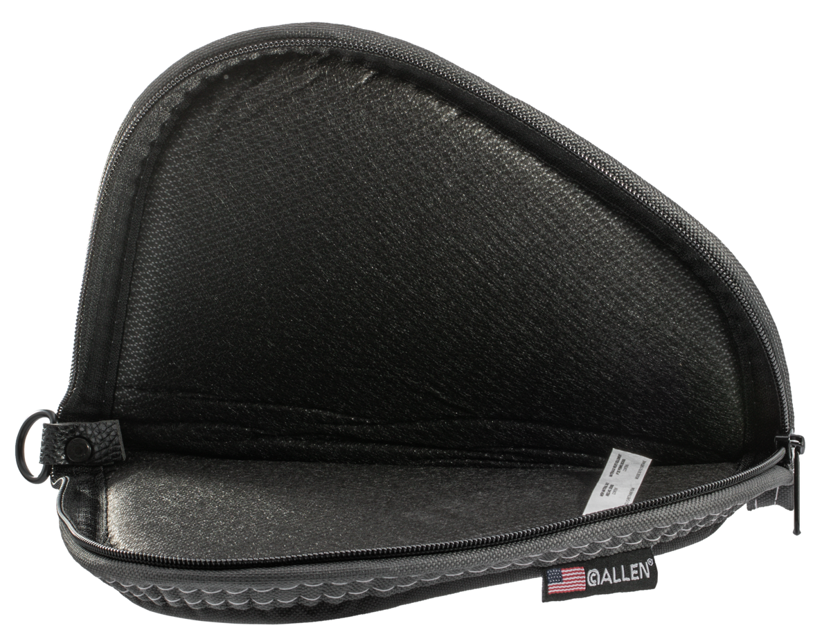 Allen 4448 Deluxe Handgun Case 8" Black/Gray Foam Padded Lockable Zipper — view 2