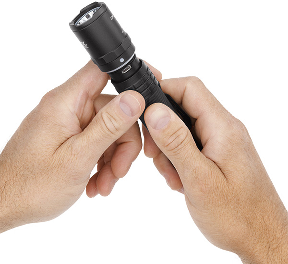 Bayco Nightstick USB558XL USB Tactical Flashlight 1100 Lumens White LED Black Anodized — view 2