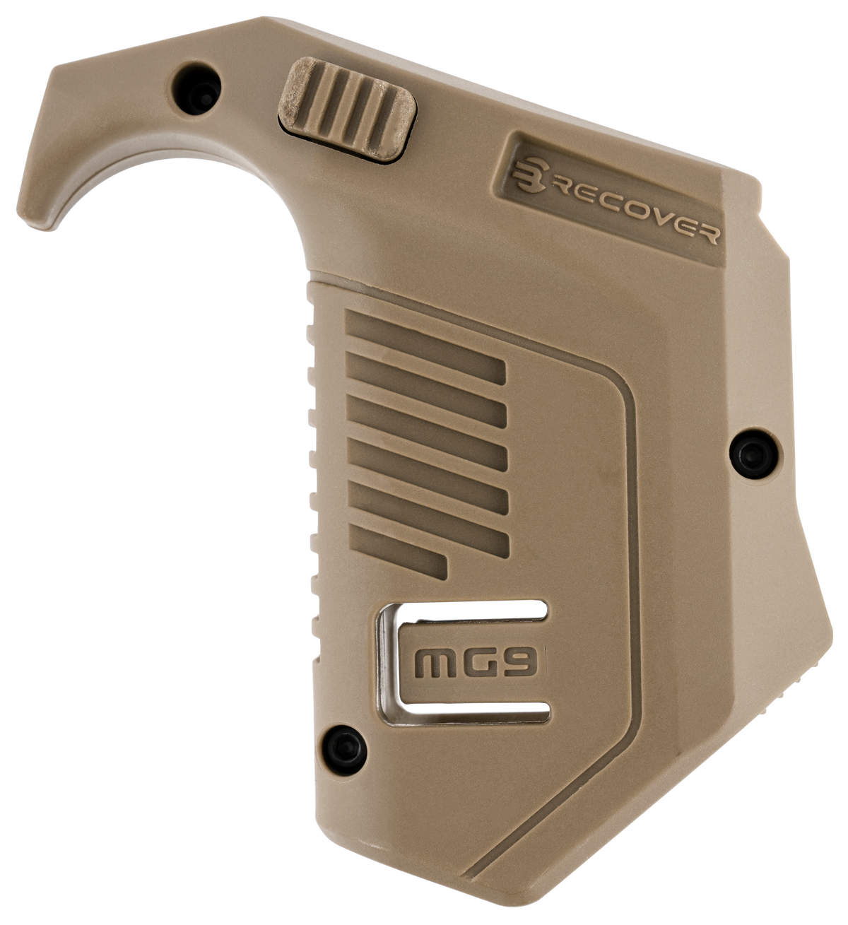 Recover Innovations MG9-02 Angled Mag Pouch Tan Polymer Picatinny Rail Mount for Glock — view 2