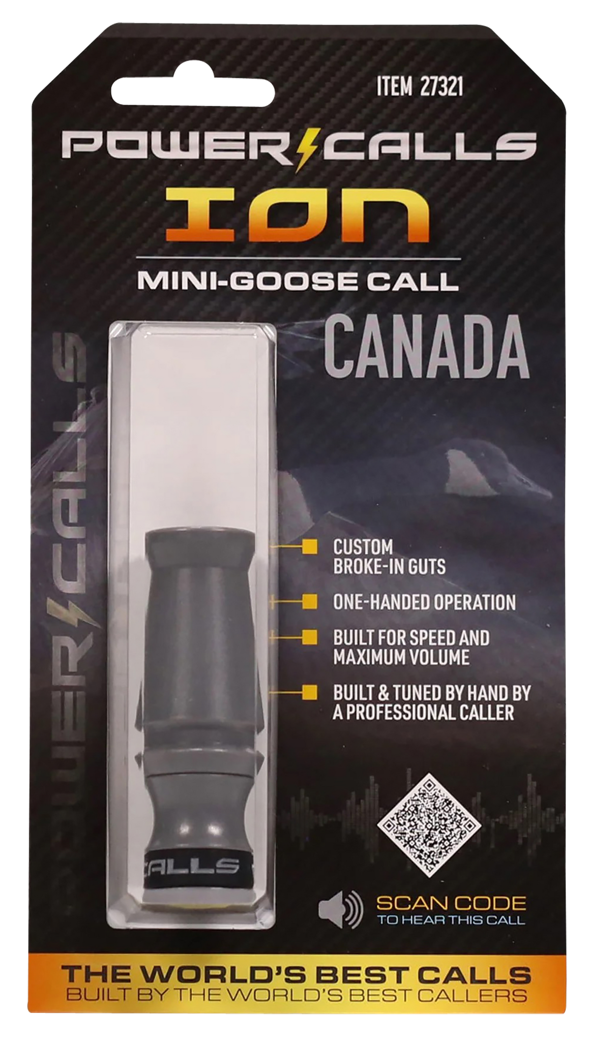Power Calls Ion Open Call Canada Goose Call - Gray Polycarbonate/Acrylic — view 2