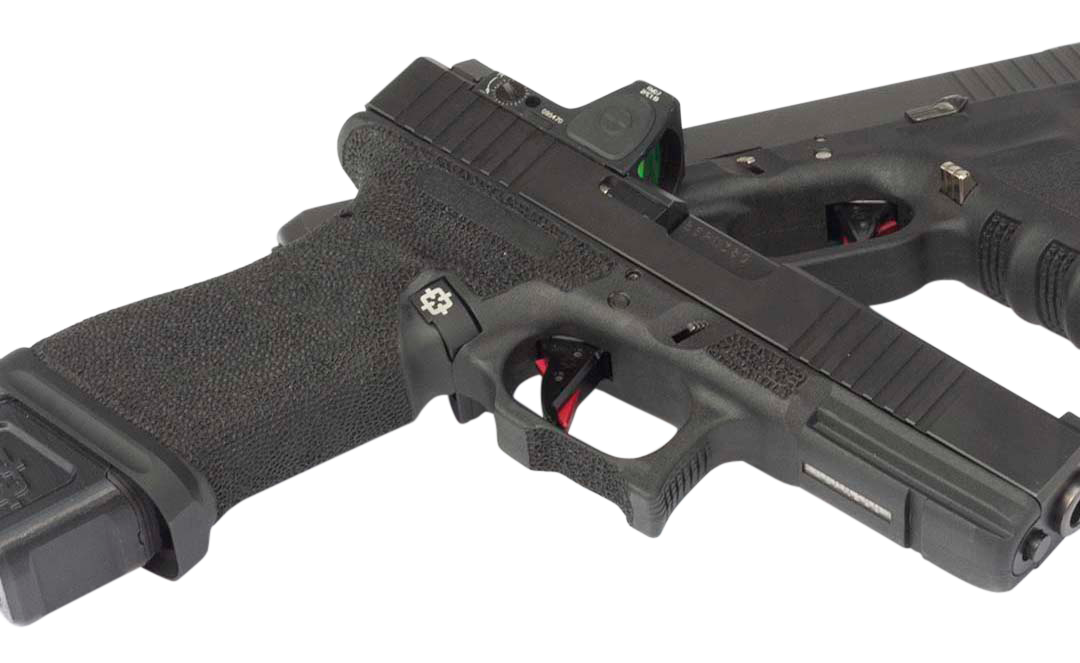 Cross Armory CRGTDI Drop-In Flat Trigger w/ Bar 3.50 lbs Glock Gen 1-4 - Black/Red Finish — view 2