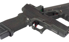 Cross Armory CRGTDI Drop-In Flat Trigger w/ Bar 3.50 lbs Glock Gen 1-4 - Black/Red Finish — view 2
