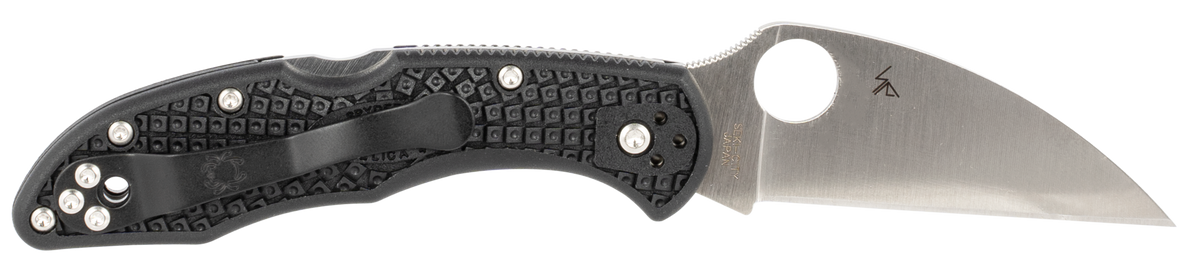 Spyderco Delica 4 Lightweight 2.87" Wharncliffe VG-10 FRN Black Folding Knife - Plain Edge — view 2