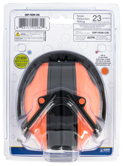 Walkers Game Ear Youth Passive Muff 23 dB Over the Head Coral/Black Polymer — view 2