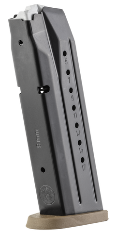 Smith & Wesson M&P 9mm Luger 17-Rd Steel Magazine - Blued/FDE Base Plate — view 2