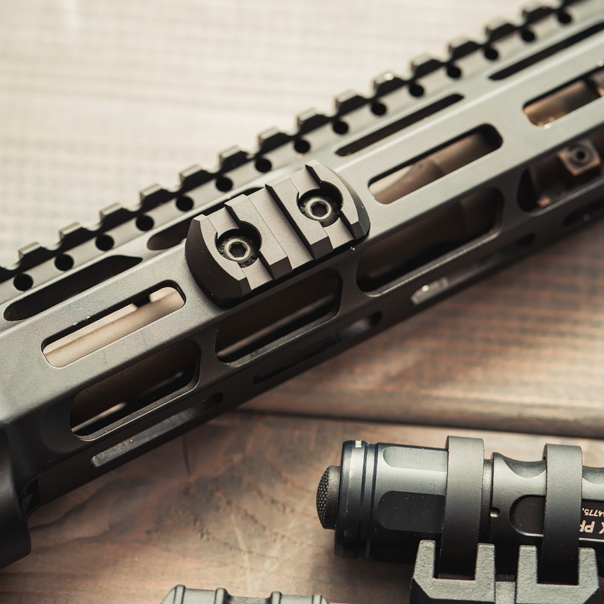 Magpul Industries M-LOK 3-Slot Aluminum Rail Section - Black — view 2