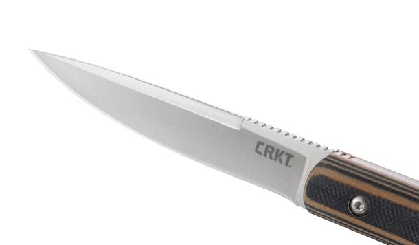 Columbia River Biwa 3.02" Fixed Drop Point Plain 8Cr13MoV Brown/Black G10 - 2382C — view 2