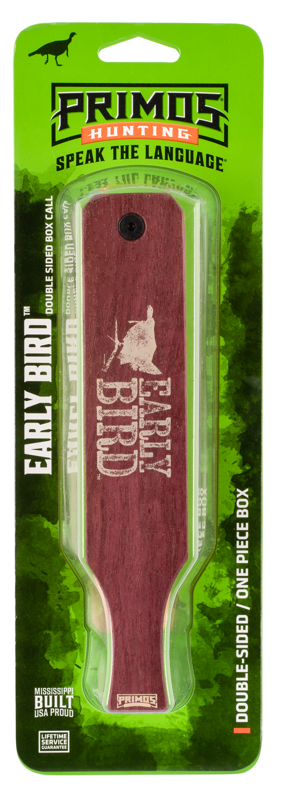 Primos PS2961 Early Bird Box Call Turkey Hen Walnut/Purple Heart — view 2