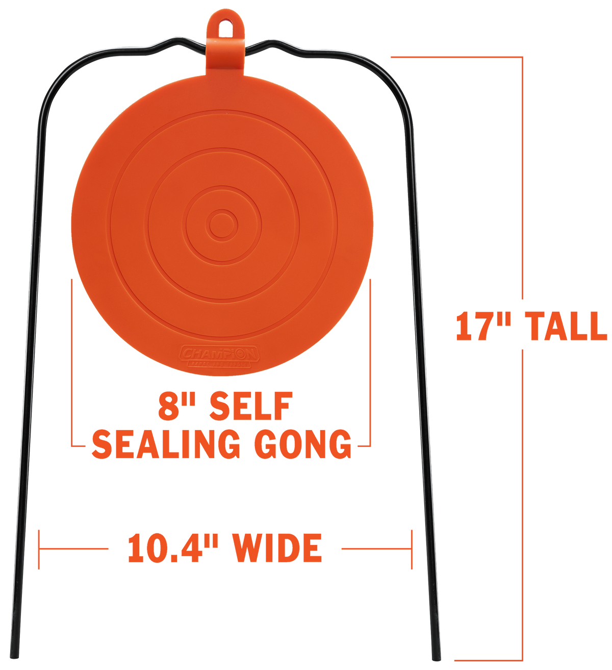 Champion Targets 40867 Gong Centerfire Hanging 8" Self-Healing Metal Target — view 2
