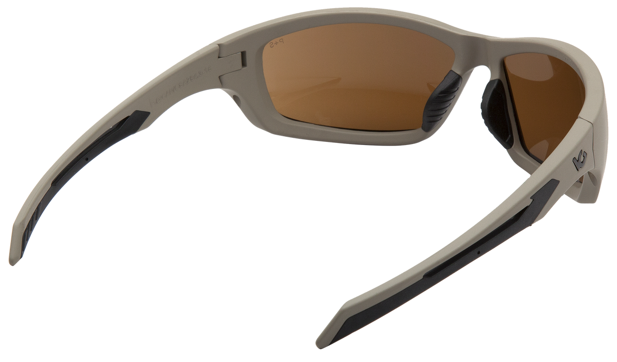 Pyramex Howitzer Safety Glasses Bronze Anti-Fog Lens Tan Frame — view 2
