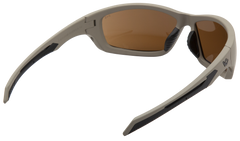 Pyramex Howitzer Safety Glasses Bronze Anti-Fog Lens Tan Frame — view 2
