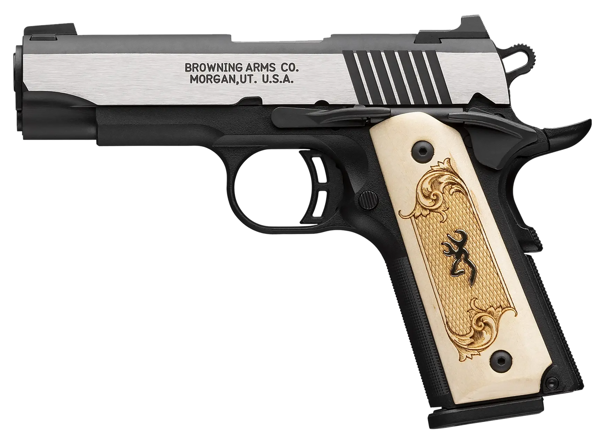 Browning 1911-380 Black Label Medallion Compact 380 ACP 3.63" 8+1 Semi-Auto Pistol — view 2