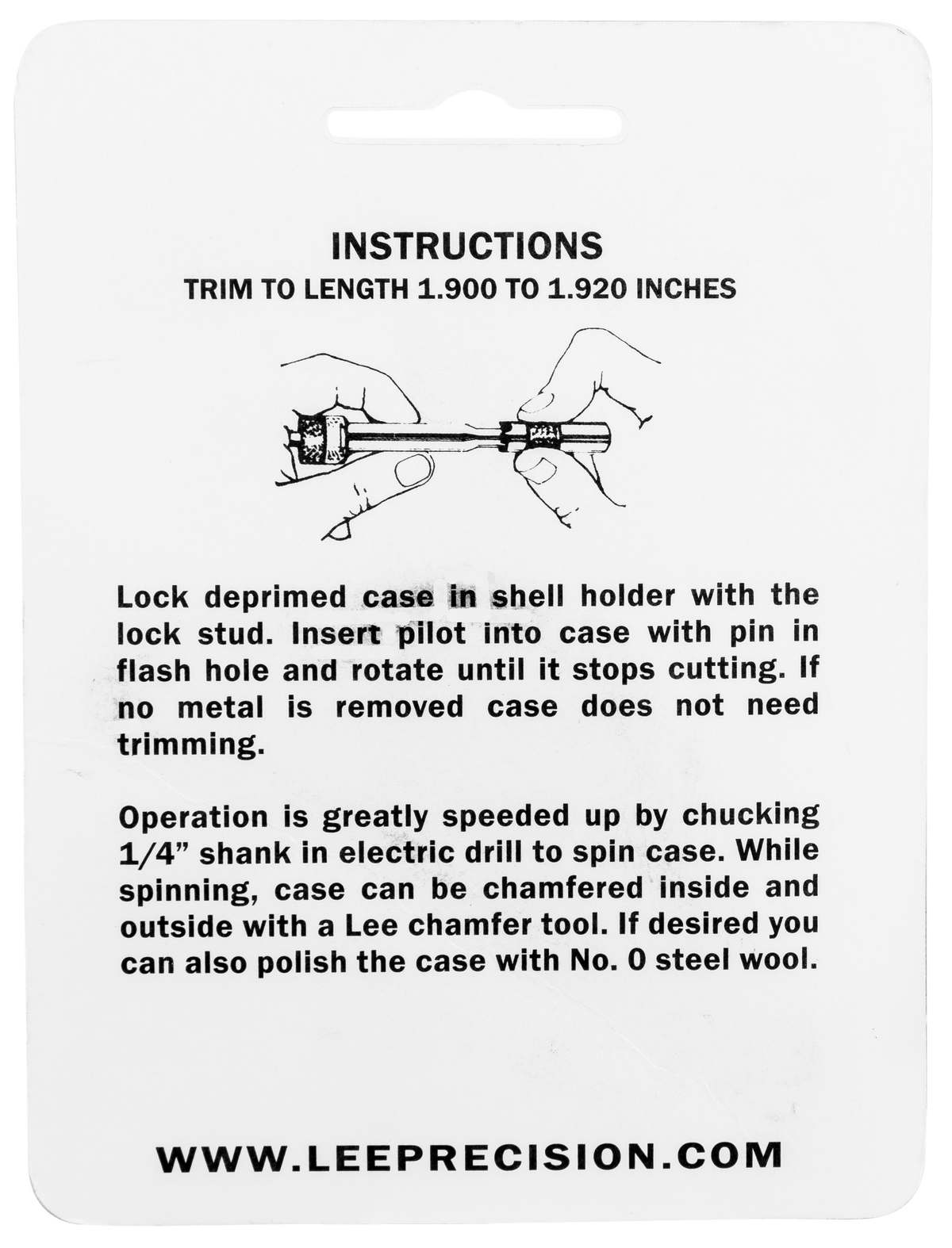 Lee 90150 Case Length Gauge 35 Rem w/ Shell Holder — view 2