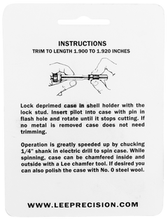 Lee 90150 Case Length Gauge 35 Rem w/ Shell Holder — view 2