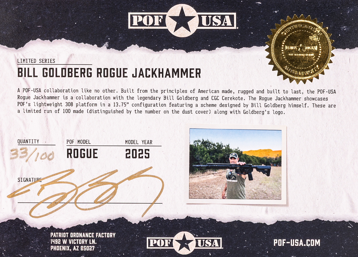 Patriot Ordnance Factory Rogue Jack Hammer 308 Win 13.75" 20+1 Semi-Auto Rifle - Limited — view 2