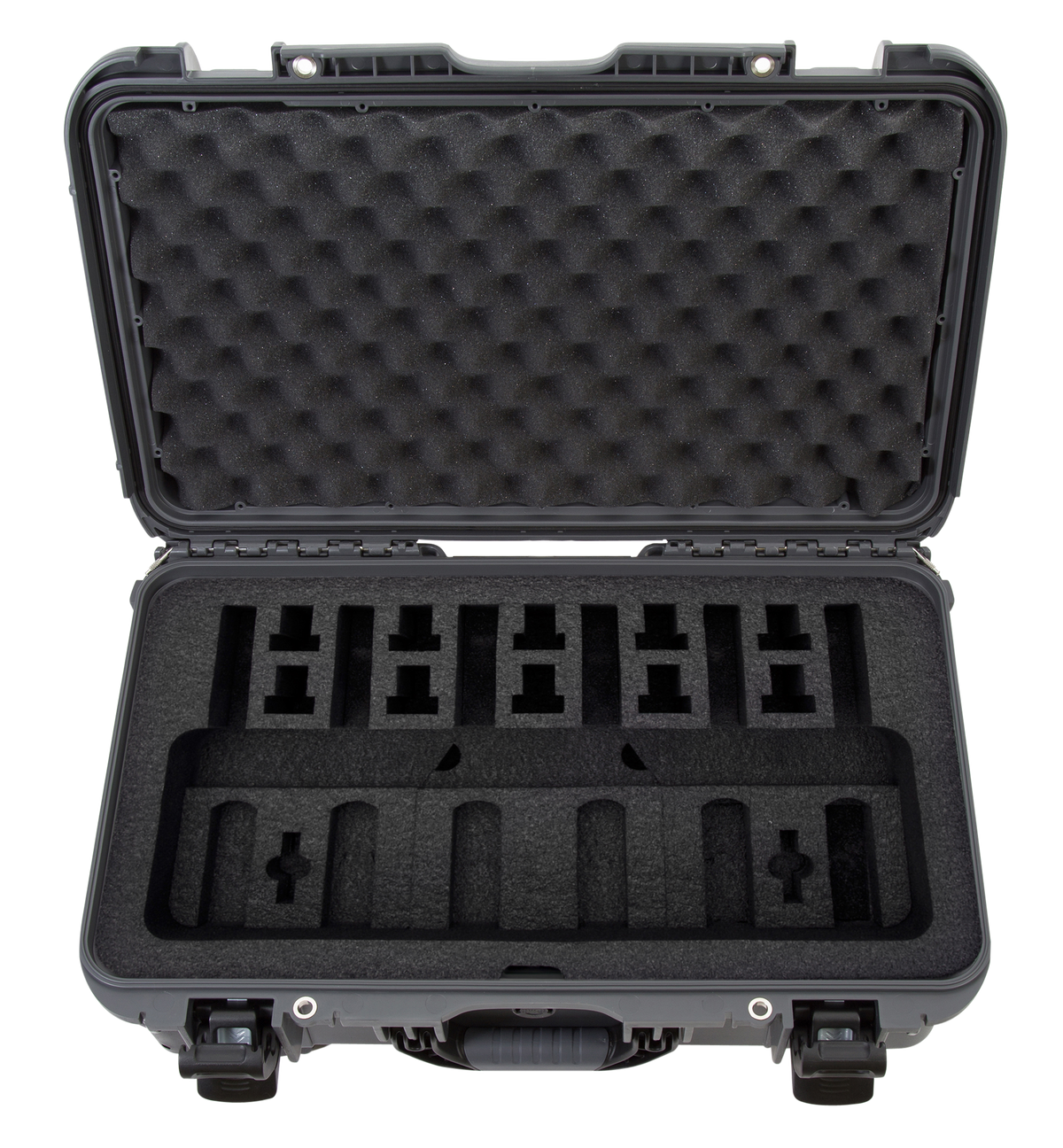 Nanuk 935 6 Up Gun Case Graphite Resin w/Wheels — view 2