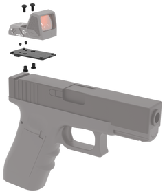 Crimson Trace CT RAD Dovetail Mounting Kit - Glock 42/43/48 — view 2