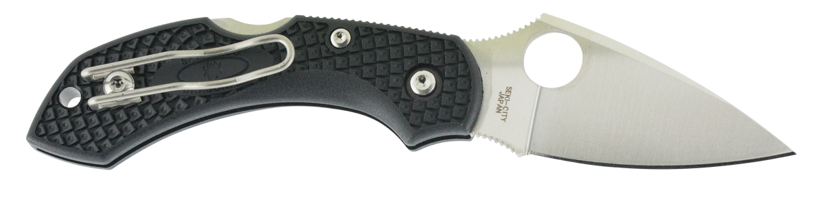 Spyderco Dragonfly 2 Lightweight 2.25" VG-10 Clip Point Plain Black FRN Folding Knife — view 2