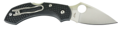 Spyderco Dragonfly 2 Lightweight 2.25" VG-10 Clip Point Plain Black FRN Folding Knife — view 2
