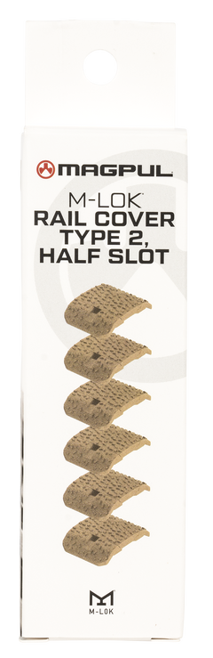 Magpul Industries M-LOK Rail Covers Type 2 Half Slot FDE Polymer — view 2