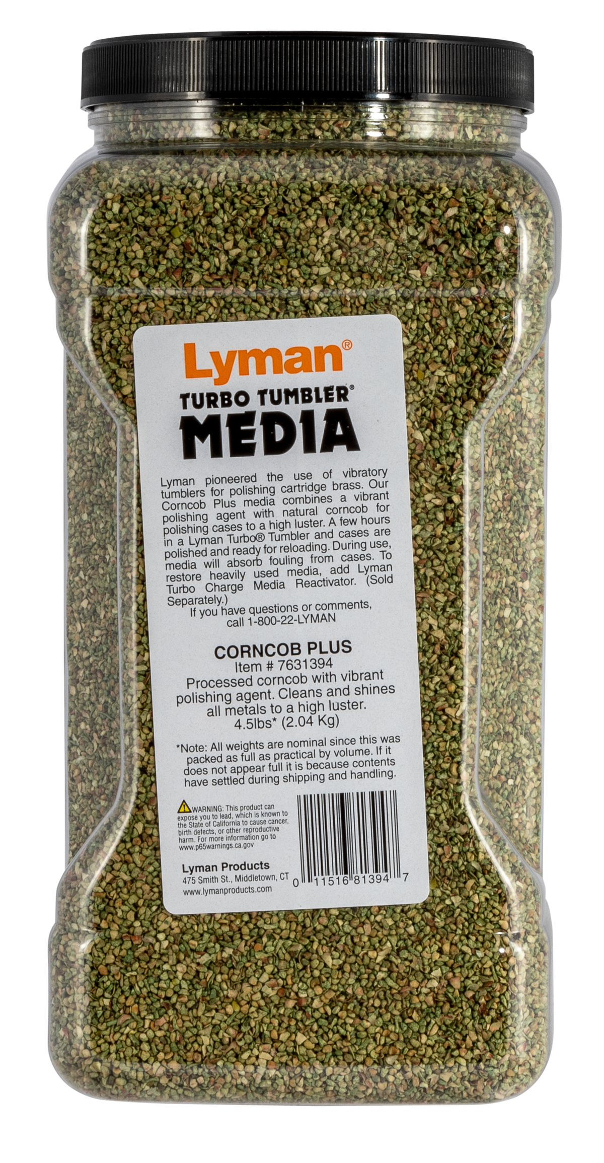 Lyman Turbo Case Cleaning Media 4.5 lbs - Corncob — view 2