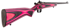 Crickett KSA2225 Youth 22 LR 16.12" 1-Rd Bolt Action Rifle - Pink/Black Laminate Stock — view 2