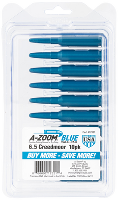 A-Zoom 12321 Rifle Blue Snap Caps 6.5 Creedmoor 10-Pack — view 2
