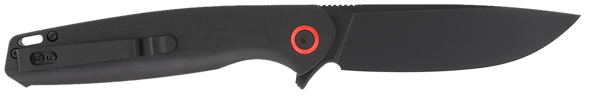 CobraTec Knives Rath EDC 3.5" Folding Plain D2 Steel Black G10 Handle — view 2