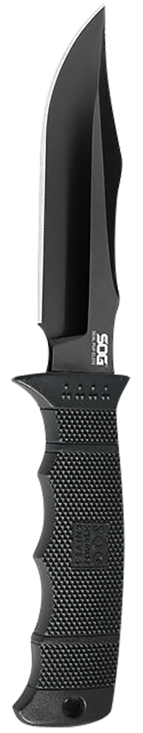 S.O.G Seal Pup Elite 4.85" Fixed Clip Point Plain Black TiCN AUS-8A GRN Handle — view 2
