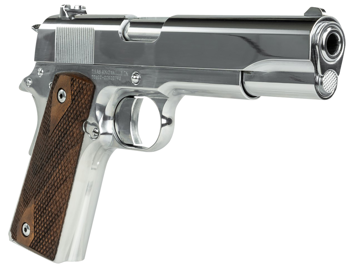 Tisas 1911 Regulator 38 Super / 9mm Luger 5" 9+1 SAO Pistol - Chrome — view 2