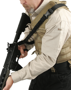 Blackhawk Universal Swift Rifle Sling Black Nylon Webbing 1.25" Three-Point Design — view 2