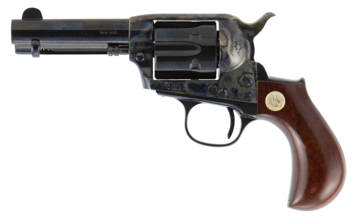 Cimarron Lightning 38 Special 3.50" 6-Shot SAO Revolver - Birdshead Walnut Grip — view 2