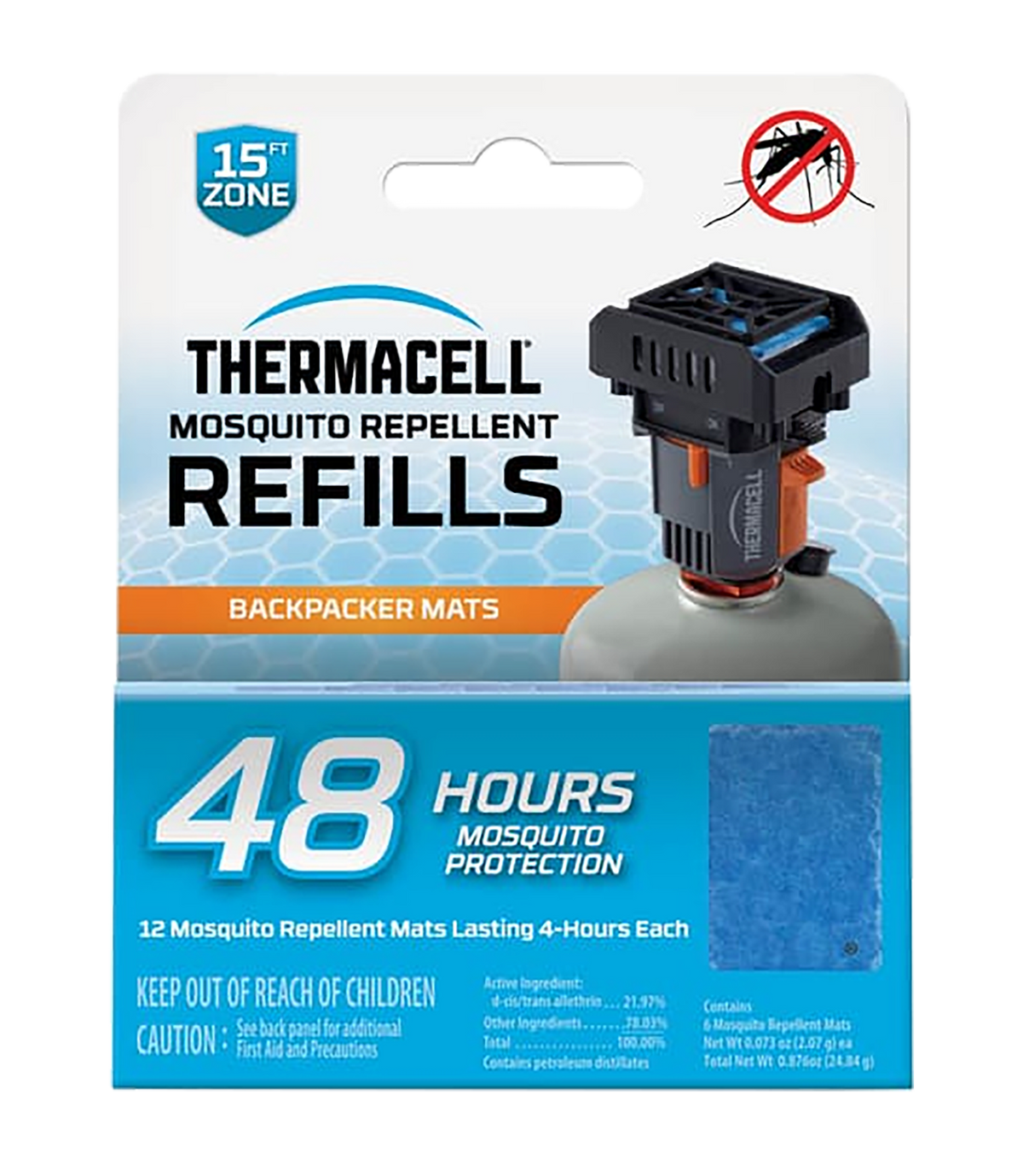 Thermacell M48 Backpacker Mosquito Repellent Mat Refill 12-Pack 48-Hr — view 2
