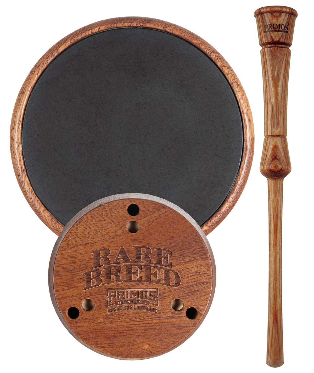 Primos PS2905 Rare Breed Aluminum Turkey Pot Call - Black/Brown — view 2