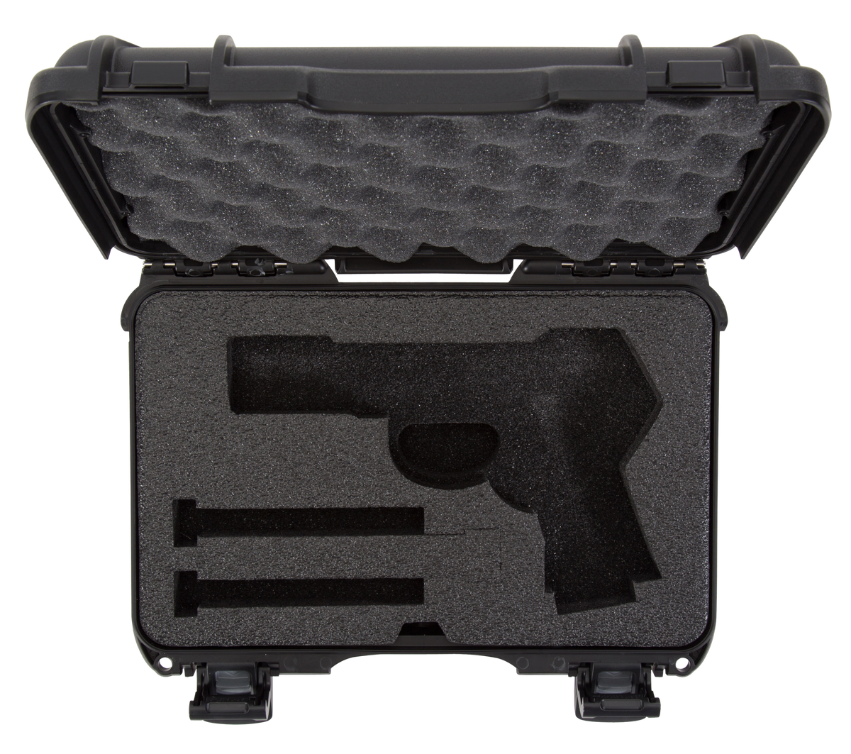 Nanuk 909 Classic Gun Case - Waterproof Black Polyethylene Handgun Case w/ Closed-Cell Foam — view 2
