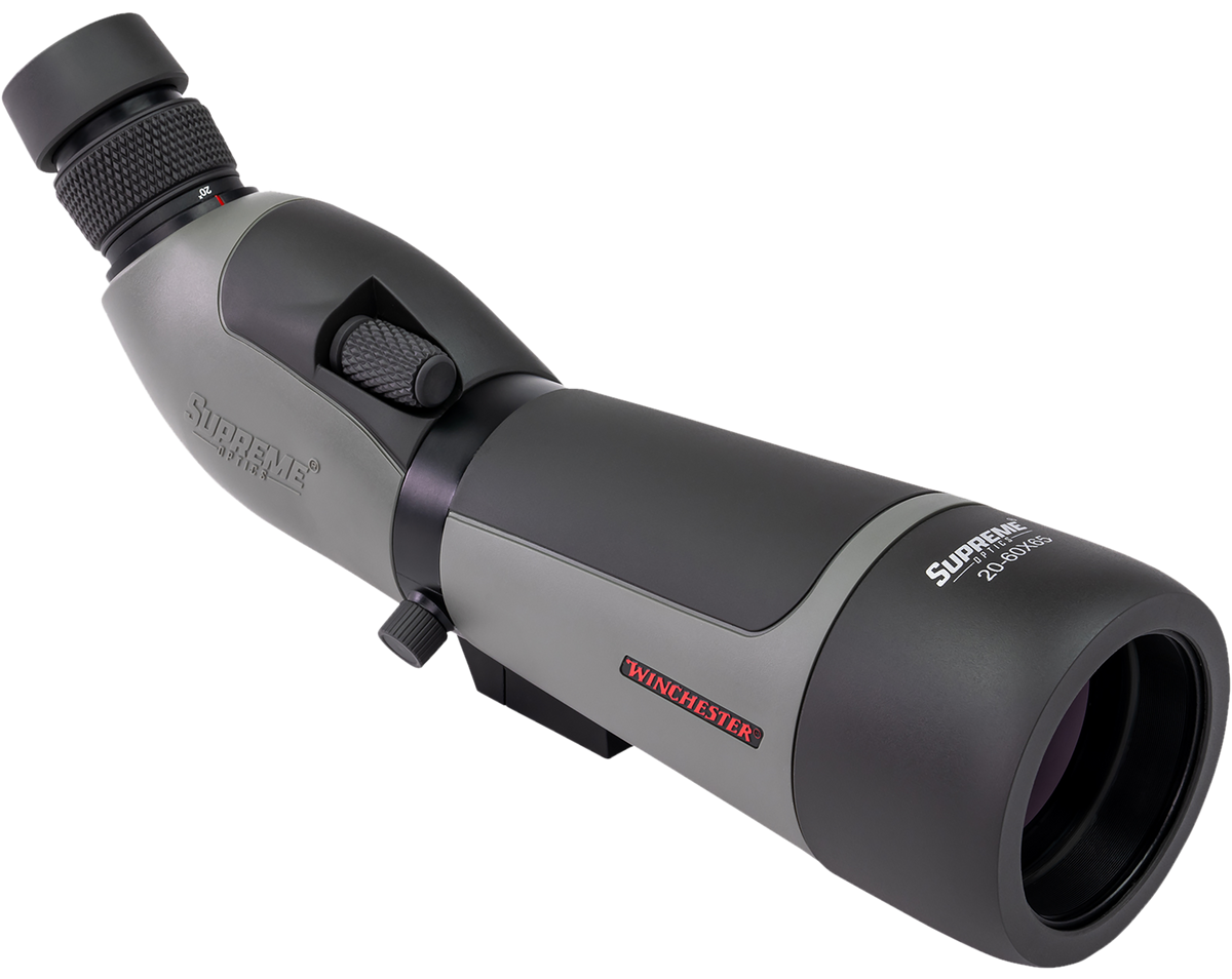 Winchester Optics Supreme 20-60x65mm Angled Spotting Scope - Black/Gray — view 2