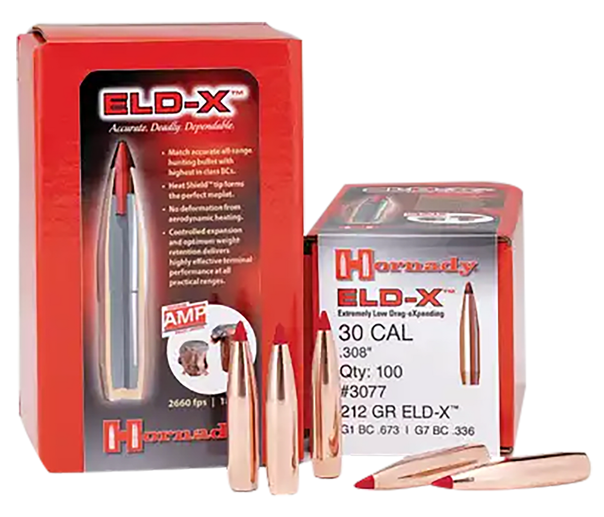 Hornady ELD-X 30 Cal .308 200 gr Reloading Bullets - 100 Per Box — view 2