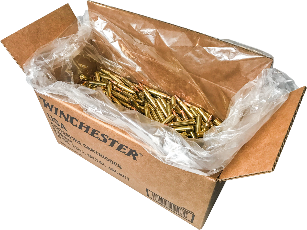 Winchester Ammo USA M193 5.56x45mm NATO 55gr Full Metal Jacket 1000 Round Box — view 2