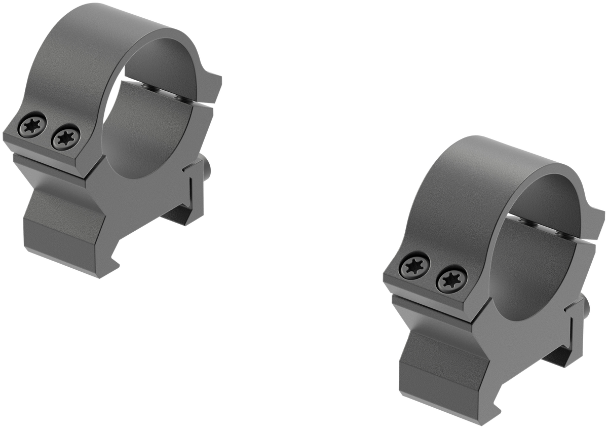 Leupold PRW2 Cross-Slot 1" Medium Matte Black Steel Scope Rings — view 2