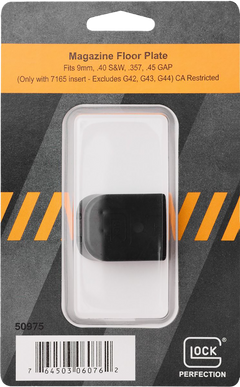 Glock 50974 Magazine Floor Plate 380 ACP Black Polymer - Fits Glock 42 Slim — view 2