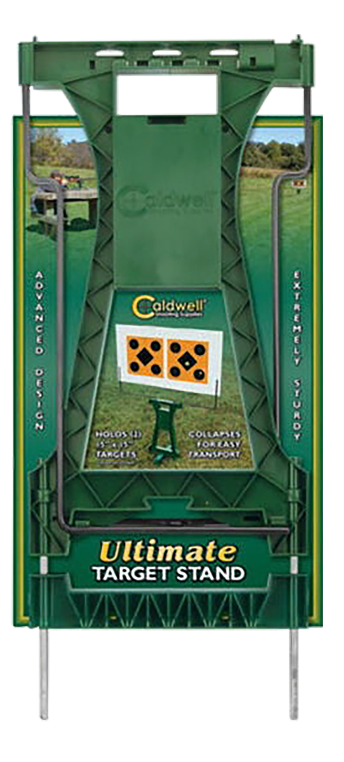 Caldwell Ultimate Target Stand Polymer/Steel Green — view 2