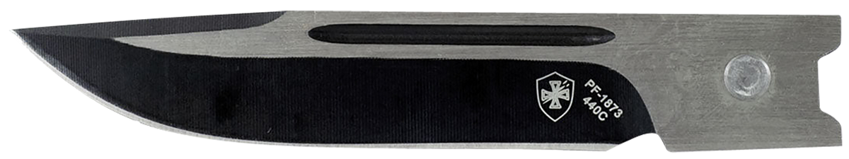 Templar Knife LBR331 Gen II Large 3.50" OTF Drop Point Plain 440C Black Oxide Stonewashed 5.25" Black Aluminum/Rubber Handle — view 2