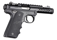 Hogue 79080 Rubber Grip with Finger Grooves Black - Ruger Mark IV 22/45 — view 2