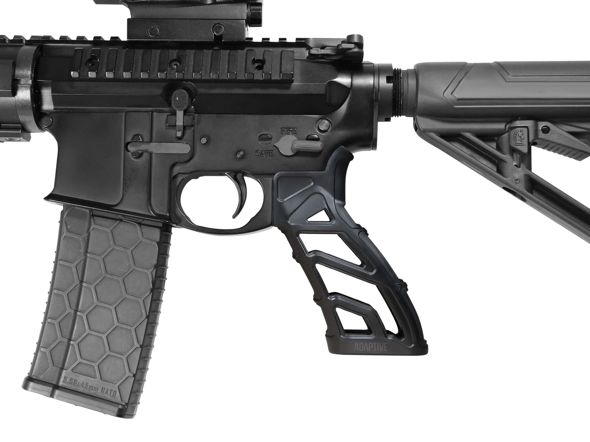 Adaptive Tactical Lightweight Tactical Grip (LTG) Skeletonized Black Polymer 25-Degree Grip Angle - AR Platform — view 2