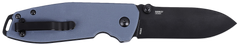 CRKT Squid XM 2.95" Folding Plain Black Oxide D2 Steel Gray G10 Handle — view 2