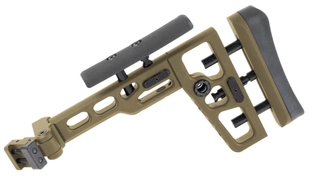 Samson S.A.S.K. Folding Stock 9-10" FDE Anodized Aluminum — view 2
