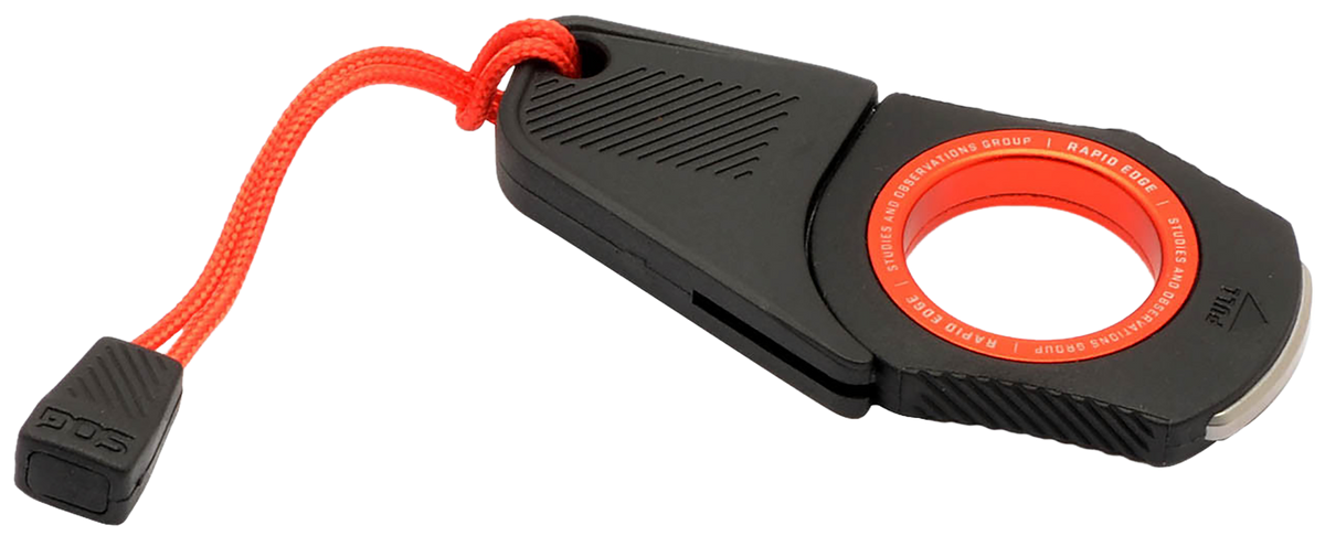 S.O.G Rapid Rescue Black/Red Multi-Tool - Stainless Steel Seatbelt Cutter & Glass Breaker — view 2